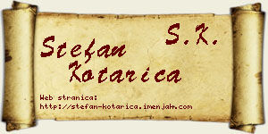 Stefan Kotarica vizit kartica